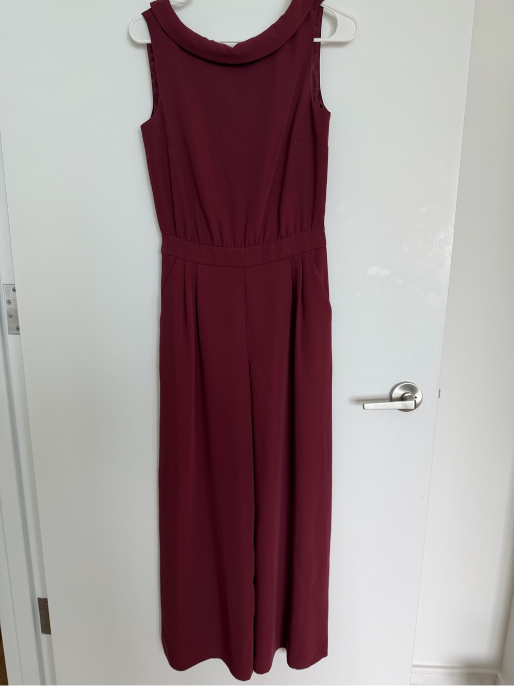 Boden Clarissa Sleeveless Jumpsuit in Deep Wine